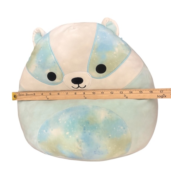 Banks the Blue Badger Squishmallow 16” Pillow In Great Condition! - Picture 4 of 6